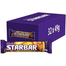 Image of Cadbury Starbar Chocolate Bars - 32x49g Full Chocolate Box