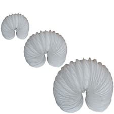 Image of PVC Flexible All Sizes Ducting Tumble Dryer Vent Hose 100mm, 125mm,150mm 4,5,6"