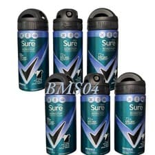 Image of 6 x Sure Men Invisible Ice Fresh Spray AntiPerspirant Deodorant 75ml Travel Size