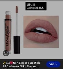 Image of NYX PROFESSIONAL MAKEUP Lip Lingerie Matte Liquid Lipstick Cashmere Silk Discont