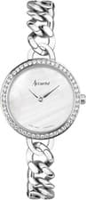 Image of Accurist Jewellery Ladies Watch with White Dial and Silver Bracelet 78007