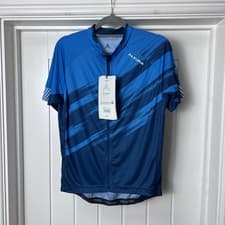 Image of Altura Cycling Jersey Men's Small Blue Airstream Short Sleeved Full ZIp Pockets