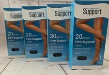 Image of Tights 20 Denier 4x 1 pair pack Ladies Light Support - Black or Natural