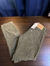 Image of Mens Levis 511 Slim-Fit Corduroy Pants Sz 30x32 Olive Night