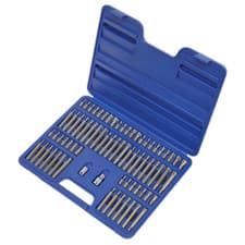 Image of Sealey TRX Star Security TRX-Star Hex Ribe Spline Bit 74 Pce 3/8 1/2