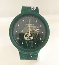 Image of Swatch Big Bold Camoflower Green Wristwatch SB05G104