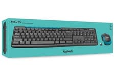Image of Logitech MK275 USB Wireless Keyboard and Mouse Set for Windows, 2.4 GHz Wireles