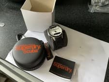 Image of Super Dry Scuba Men's Wristwatch New with Tags & Box Excellent Condition