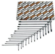 Image of Set of 13 Offset Key Wrenches for Torx Head Screws T6 - T50 Beta Tools 951TX/S13