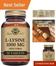 Image of Lysine 1000 mg Capsules - , Gluten-Free & Natural Ingredients - 50 Count