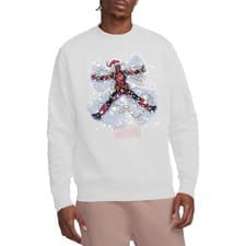 Image of Marvel Deadpool Christmas Snow Angel Sweatshirt S-2XL, White