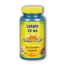 Image of Lutein 60 softgels 20 mg by Nature's Life