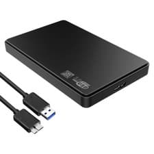Image of 2.5" Hard Drive Enclosure SATA HDD/SSD Caddy Case To USB 3.0 Black