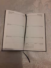 Image of 5 Star Office 2024 Slim Portrait Pocket Diary Week to View Casebound...