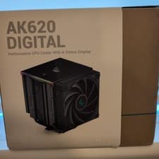 Image of DeepCool AK620 Digital CPU Cooler Dual Tower ARGB Black Brandnew Sealed.