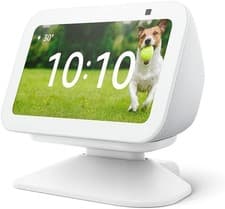 Image of Amazon Alexa Echo Show 5 (3rd Gen) Smart Display Speaker + Stand — White