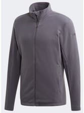 Image of adidas Terrex Fleece Jacket Mens - Zip Pockets - Grey - Outdoor - All Sizes