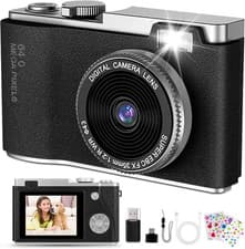 Image of Digital Camera HD 1080P 64MP 2.4'' LCD Display Screen 8X Zoom Anti-Shake Camera