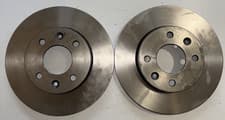 Image of FOR RENAULT KANGOO VAN 99-08 1.2 1.4 1.5 DCi 1.6 1.9 FRONT BRAKE DISCS SET S242