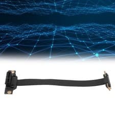 Image of PCIe 3.0 X1 Riser Cable 8Gbps High Speed Dual 90 Degree Right Angle PCI Express