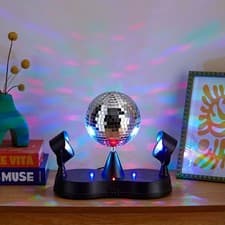 Image of Rotating Disco Ball LED Desk Table Lamp Party Club Light RGB Spotlights USB Plug