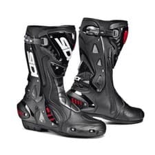 Image of Sidi ST CE Racing Motorcycle Boots Sports Touring Track Motorbike Black Red