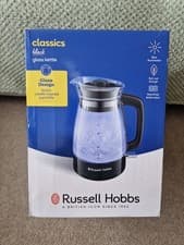 Image of Russell Hobbs Classics Black Glass Kettle 1.7L- 3000W