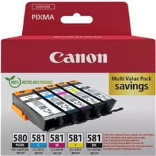 Image of Canon PGI-580 / CLI-581 Ink Cartridge Multipack - PIXMA TR7550, TR8550 (Setup)