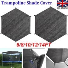 Image of 6/8/10FT Trampoline Shade Cover Trampoline Canopy Outdoor Trampoline Rain Cover