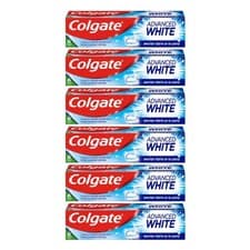 Image of Colgate Advanced White Whitening Toothpaste Whiter Teeth - Pack of 6 x 125ml