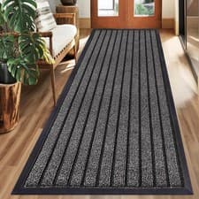 Image of Heavy Duty Rubber Barrier Mat Non Slip Hall Hallway Kitchen Runner Rug Door Mats