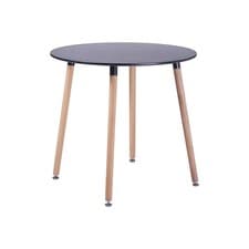 Image of Round Dining Room Table Design Kitchen Table Scandinavian Dining Table MDF with 4 Buc...