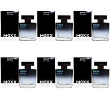 Image of Mexx BLACK For Him 6 X 50ml Eau De Toilette EdT Spray For Man Vegan With Sprayer