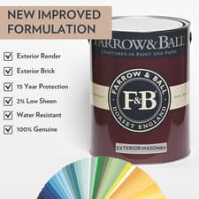 Image of 5 Litre - Farrow and Ball Paint - Exterior Masonry - Current Colours