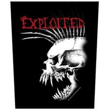Image of The Exploited Punk Patch Skull Backpatch