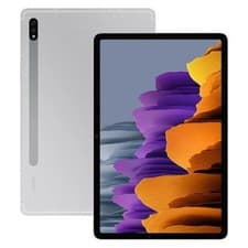 Image of Samsung Galaxy Tab S7+ Plus SM-T970 128GB WiFi Only Mystic Silver VERY GOOD*.