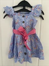 Image of Girls Monsoon Dress Aged 3/6 Months