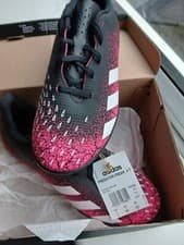 Image of Adidas Men’s Predator Freak .4 MG Football Boots / Pink Black / RRP £80
