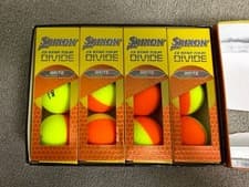 Image of Srixon Q-Star Tour Divide Golf Balls 12 Pack Brite Yellow Orange NEW
