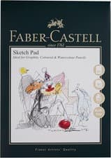 Image of Faber-Castell Art & Graphic Sketch Pad, A3, Acid Free Gummed Paper Pad, 160 GSM