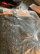 Image of Morris and Co bathsheet Crown Imperial teal bnwt
