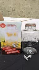 Image of The Vintage Company Glass Drinks Dispenser |Air Tight Lid 7.6L(BOXDAMAGED)