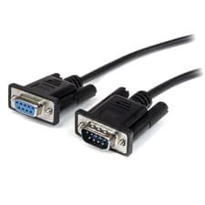 Image of StarTech.com 0.5m Black Straight Through DB9 RS232 Serial Cable - DB9 RS232 Seri