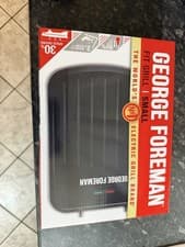 Image of George Foreman Small Electric Fit Grill Non-Stick, Healthy, Black, 760W