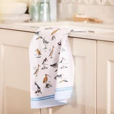 Image of Cotton Tea Towel Ulster Weavers Coastal Birds 100% Cotton Blue