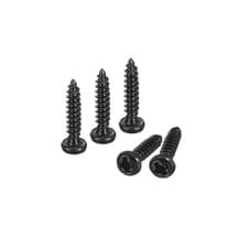 Image of #2 x 3/8" Phillips Pan Head Self-tapping Screw, 100pcs Round Head (Black)