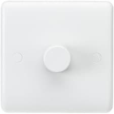 Image of MLA Knightsbridge Curved Edge 1 Gang 40-400W Dimmer - CU2161