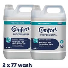 Image of Comfort Professional Sensitive Classic Fabric Softener 2 x 4.8L = 2 x 77 Wash