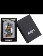 Image of New Genuine Zippo Jack Daniels Design Windproof Liquid Fuel Lighter 207