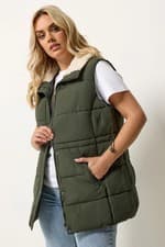 Image of Yours Curve Women's Plus Size Padded Gilet